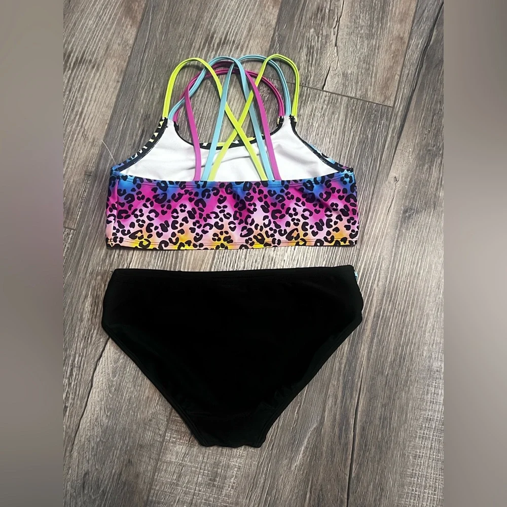 O’rageous Leopard Print Girls Swimsuit